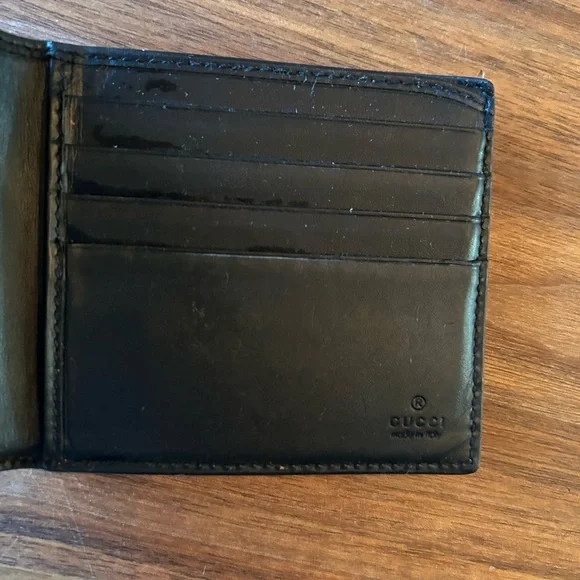Gucci Bee monogram billfold bifold style grey wallet - authentic and VGUC - Picture 4 of 7